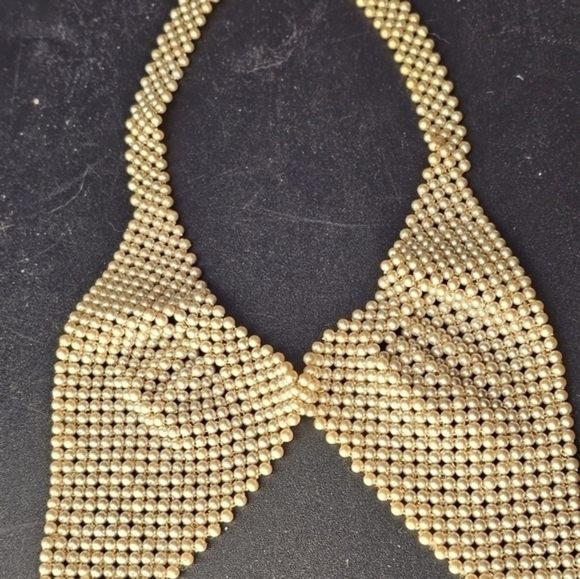Vintage tiny pearl bib necklace - Picture 4 of 4